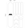 All Mountain Style AMSFG2BLWH Honeycomb High Impact Frame Guard Extra – Protects Your Bike from Scratches and dings, Orange/Yellow, X-Large(Stranger Things Demogorgon Black)