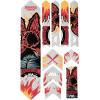 All Mountain Style AMSFG2BLWH Honeycomb High Impact Frame Guard Extra – Protects Your Bike from Scratches and dings, Orange/Yellow, X-Large(Stranger Things Demogorgon Clear)