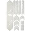 All Mountain Style AMSFG2BLWH Honeycomb High Impact Frame Guard Extra – Protects Your Bike from Scratches and dings, Orange/Yellow, X-Large(Tracks White)