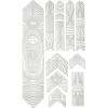 All Mountain Style AMSFG2BLWH Honeycomb High Impact Frame Guard Extra – Protects Your Bike from Scratches and dings, Orange/Yellow, X-Large(White/Wolf)