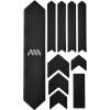 All Mountain Style AMSFG2BLWH Honeycomb High Impact Frame Guard Extra – Protects Your Bike from Scratches and dings, Red/Black(Black/Silver)