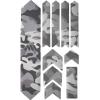 All Mountain Style AMSFG2BLWH Honeycomb High Impact Frame Guard Extra – Protects Your Bike from Scratches and dings, Red/Black(Clear/Camo)