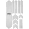 All Mountain Style AMSFG2BLWH Honeycomb High Impact Frame Guard Extra – Protects Your Bike from Scratches and dings, Red/Black(Clear/Silver)