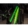 All Mountain Style AMSFG2BLWH Honeycomb High Impact Frame Guard Extra – Protects Your Bike from Scratches and dings, Red/Black(Green/White)