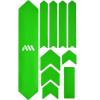 All Mountain Style AMSFG2BLWH Honeycomb High Impact Frame Guard Extra – Protects Your Bike from Scratches and dings, Red/Black(Green/White)