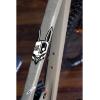 All Mountain Style AMSFG2BLWH Honeycomb High Impact Frame Guard Extra – Protects Your Bike from Scratches and dings, Red/Black(Hasie & the Robots White)