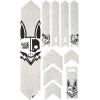 All Mountain Style AMSFG2BLWH Honeycomb High Impact Frame Guard Extra – Protects Your Bike from Scratches and dings, Red/Black(Hasie & the Robots White)