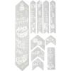 All Mountain Style AMSFG2BLWH Honeycomb High Impact Frame Guard Extra – Protects Your Bike from Scratches and dings, Red/Black(Hell Gang White)