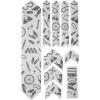 All Mountain Style AMSFG2BLWH Honeycomb High Impact Frame Guard Extra – Protects Your Bike from Scratches and dings, Red/Black(Joyride/Grey)