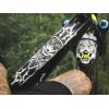 All Mountain Style AMSFG2BLWH Honeycomb High Impact Frame Guard Extra – Protects Your Bike from Scratches and dings, Red/Black(Kriss Kyle White)