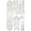 All Mountain Style AMSFG2BLWH Honeycomb High Impact Frame Guard Extra – Protects Your Bike from Scratches and dings, Red/Black(Opus Magna White)